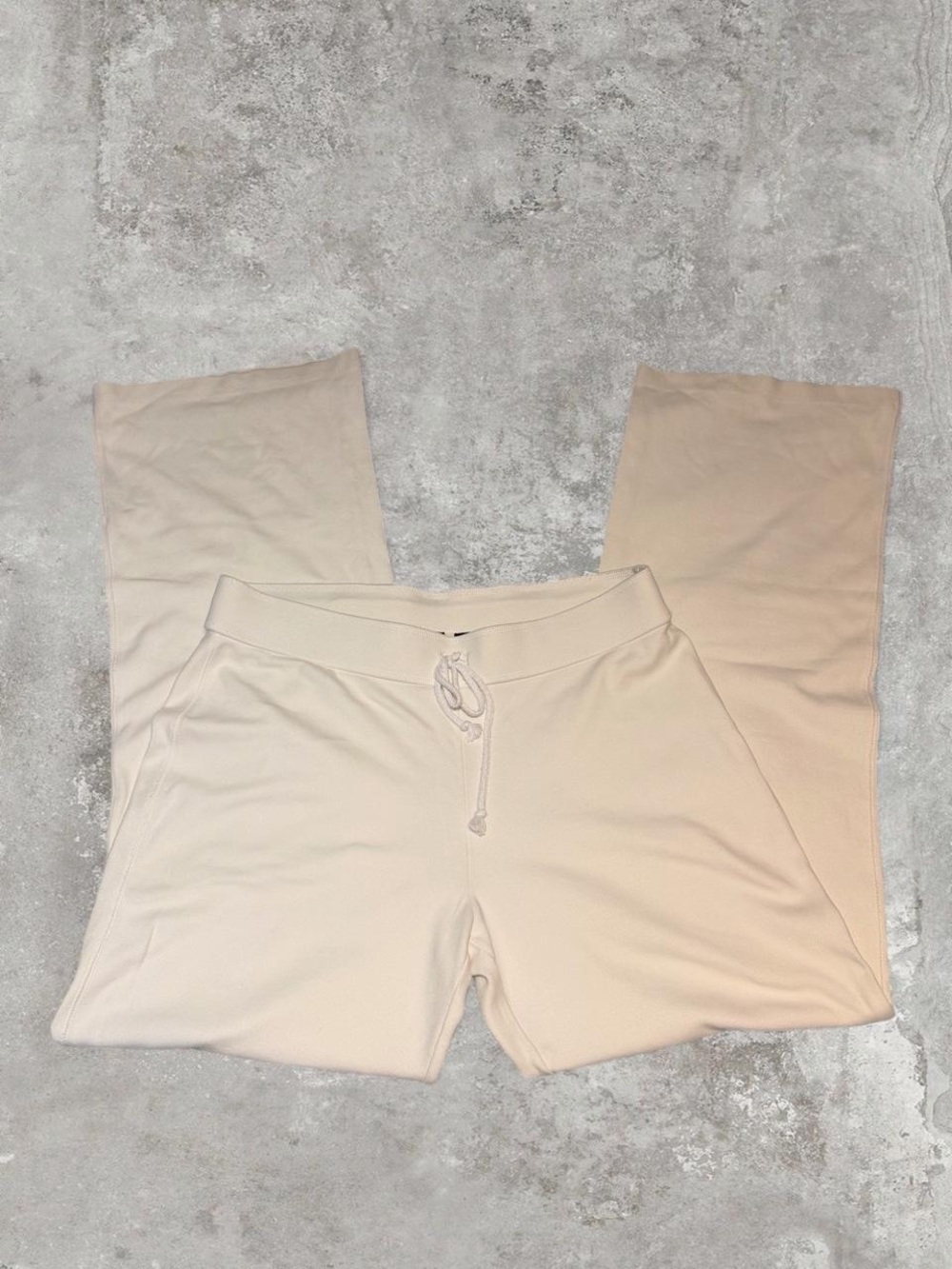 Express Cream Y2K Vintage Boot-Cut Drawstring Pants L